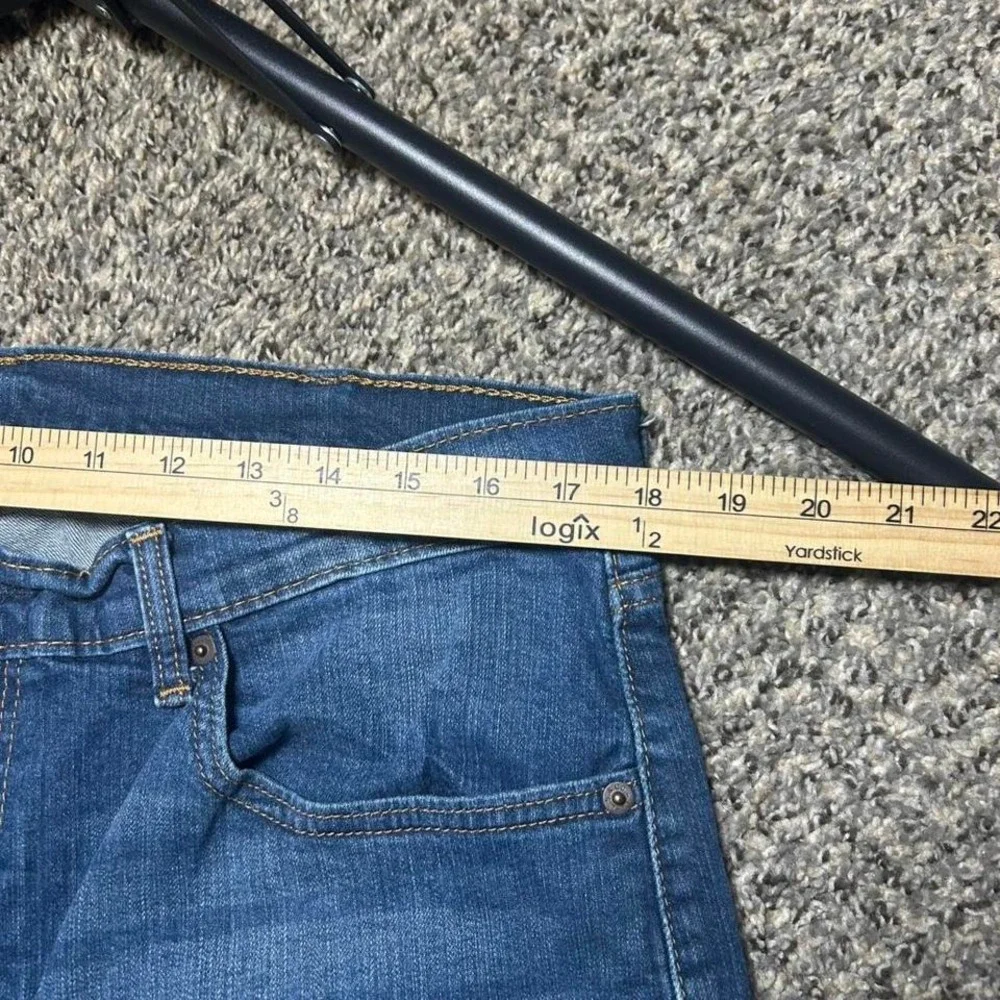 Levi 505 Straight Fit Med Wash‎ Men's Jeans Whiskered Size 38x32
